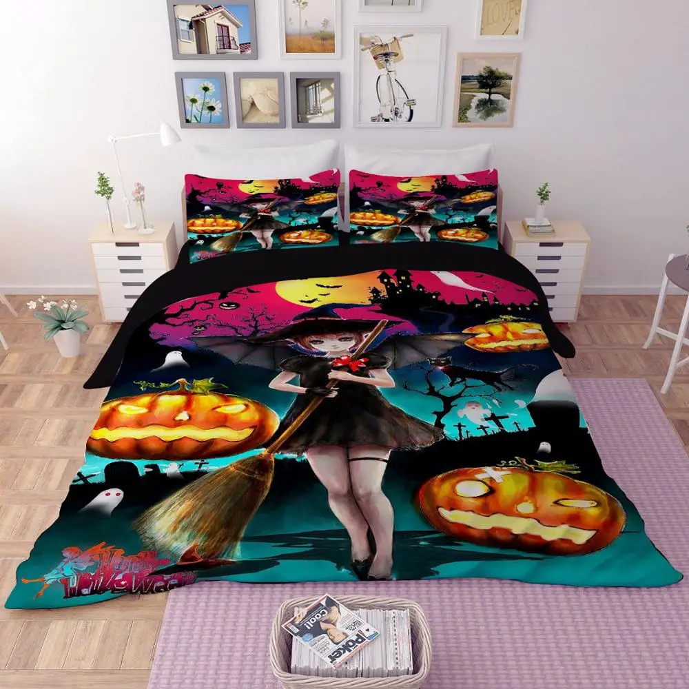 3D Halloween Printed bedding set duvet cover Twin Queen King comforter bedding sets bed linen (NO sheet)
3D Halloween Printed bedding set duvet cover Twin Queen King comforter bedding sets bed linen (NO sheet)