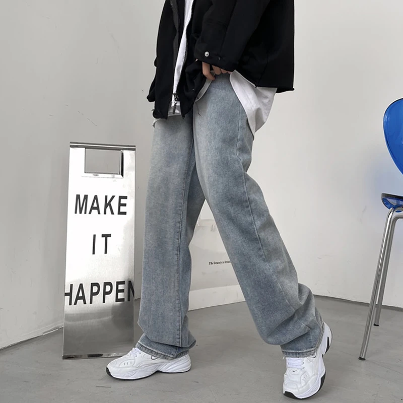 Autumn and Winter Ins Pure Color All-Matching Jeans Female 2021 nian New Style High Waist Slimming Pants Loose Straight Wide Leg
Autumn and Winter Ins Pure Color All-Matching Jeans Female 2021 nian New Style High Waist Slimming Pants Loose Straight Wide Leg