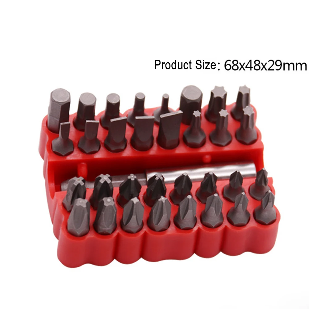 33pcs Batch Heads Screwdriver Tamper Proof Security Bits Set with Magnetic Extension Bit Holder Torx Hex Star Spanner
33pcs Batch Heads Screwdriver Tamper Proof Security Bits Set with Magnetic Extension Bit Holder Torx Hex Star Spanner
