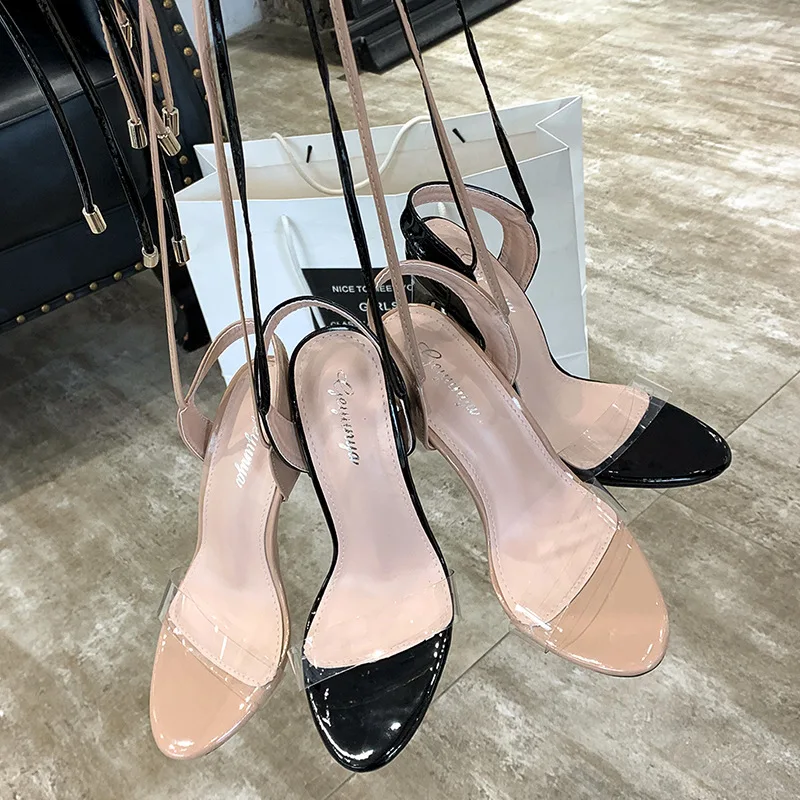 Cross strap high heels women's new fashion in summer 2020 transparent sandals women's sexy
Cross strap high heels women's new fashion in summer 2020 transparent sandals women's sexy