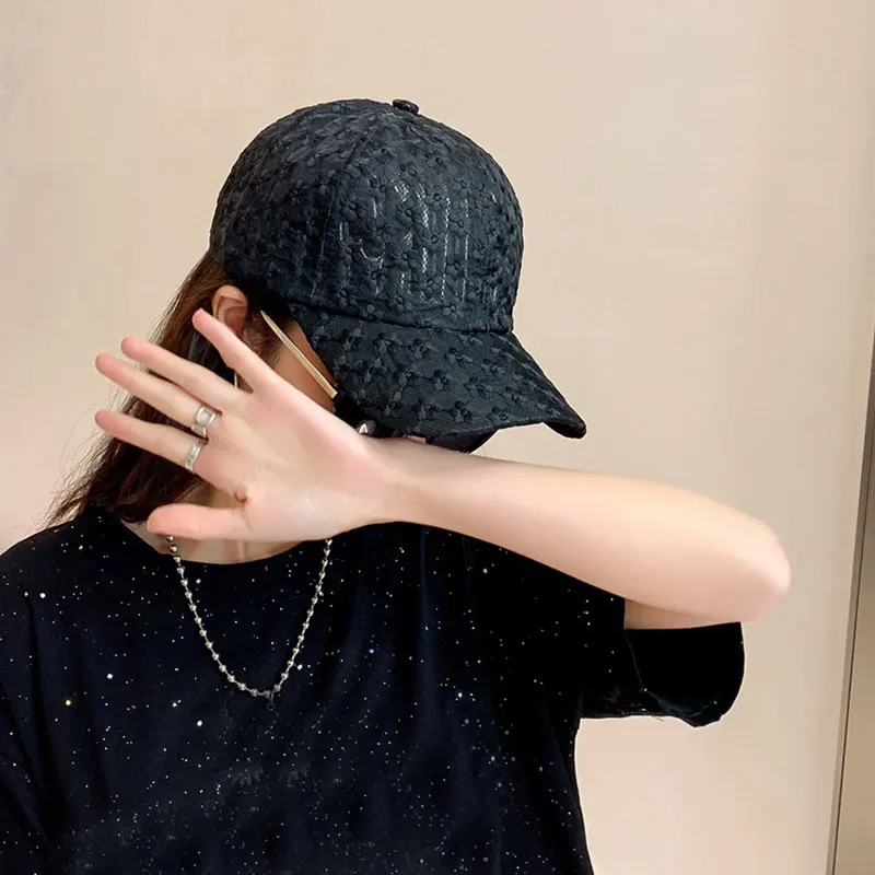 Women Girls Lace Small Flower Baseball Caps Breathable Mesh Floral Hat Outdoor Summer Cap Korea Style Trendy Visor Cap
Women Girls Lace Small Flower Baseball Caps Breathable Mesh Floral Hat Outdoor Summer Cap Korea Style Trendy Visor Cap