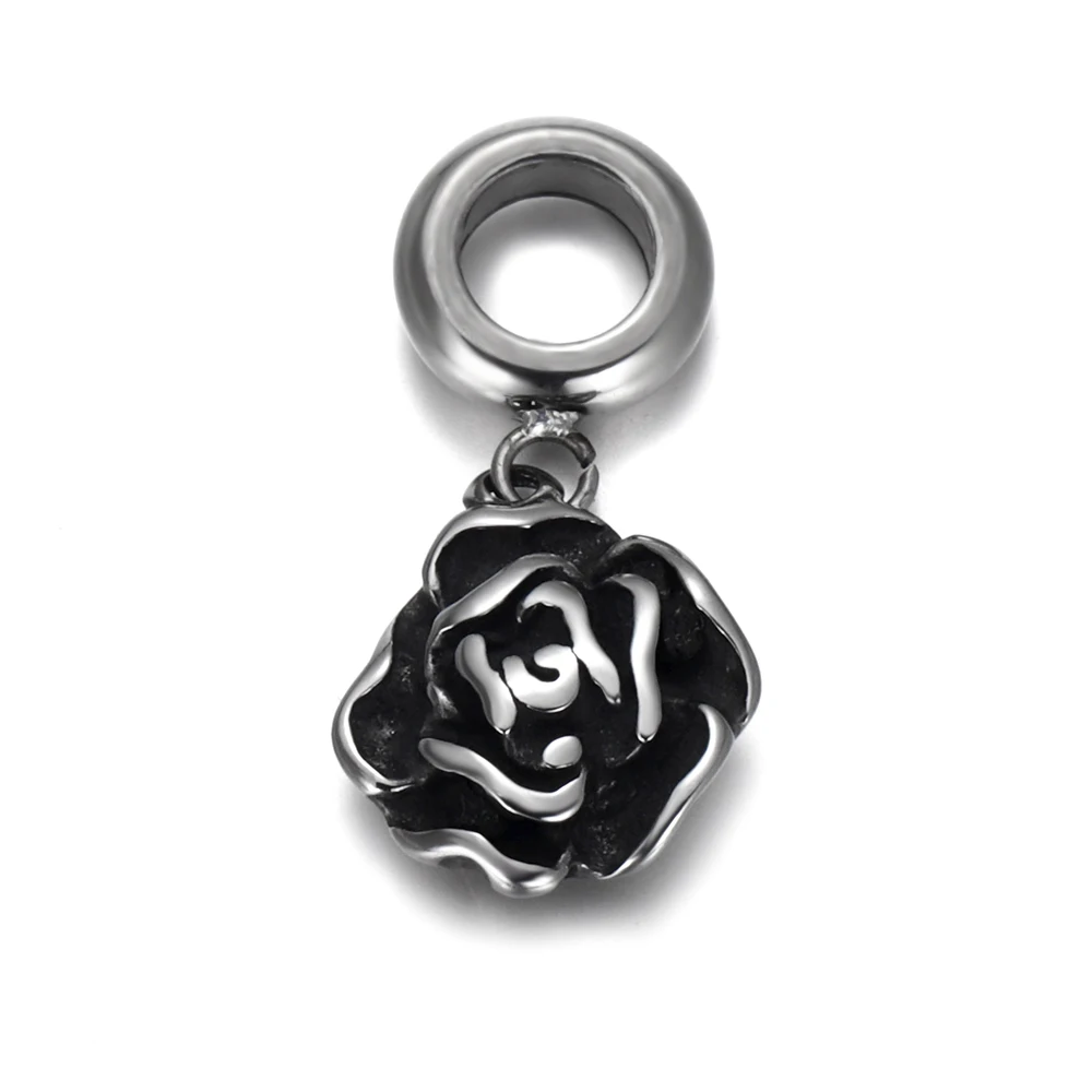 Stainless Steel Spacer Bail Beads with Rose Charms 5mm Hole Polished Metal Charm Accessories DIY Bracelet Jewelry Making
Stainless Steel Spacer Bail Beads with Rose Charms 5mm Hole Polished Metal Charm Accessories DIY Bracelet Jewelry Making
