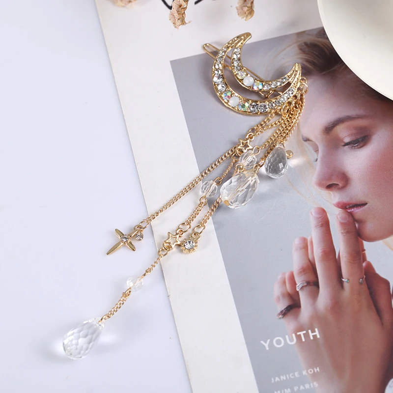 Свадебный аксессуар для волос для невесты заколка для волос с кисточками и Луной в европейском и американском стиле Модная бижутерия закол...
Свадебный аксессуар для волос для невесты заколка для волос с кисточками и Луной в европейском и американском стиле Модная бижутерия закол...