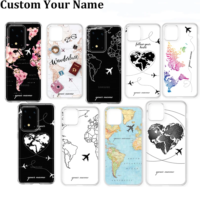 Personalized Custom Name Text Letter World Map DIY Phone Case For Samsung Galaxy M01 M10 M21S M31 M51 M11 F41 M30s M02 M12 Prime
Personalized Custom Name Text Letter World Map DIY Phone Case For Samsung Galaxy M01 M10 M21S M31 M51 M11 F41 M30s M02 M12 Prime
