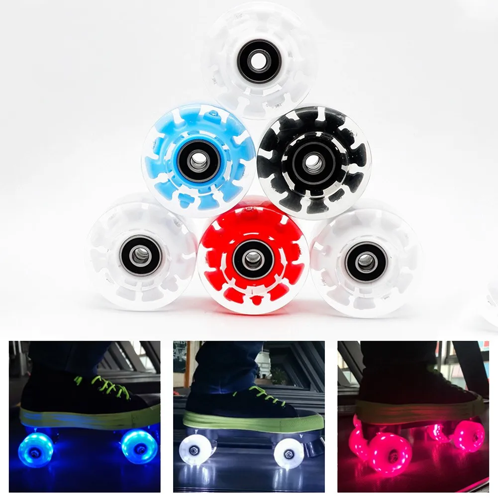 4pcs Skateboard Wheel Luminous Light Up PU 82A Roller Skate Wheels Glowing Ice Skate Hoverboard Replacement Parts Accessories
4pcs Skateboard Wheel Luminous Light Up PU 82A Roller Skate Wheels Glowing Ice Skate Hoverboard Replacement Parts Accessories