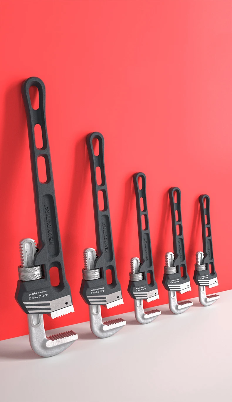 Pipe Wrench Household Universal Wrench Quick Dual-use Multifunctional Plumbing Pipe Wrench Large Small Pipe Wrench
Pipe Wrench Household Universal Wrench Quick Dual-use Multifunctional Plumbing Pipe Wrench Large Small Pipe Wrench