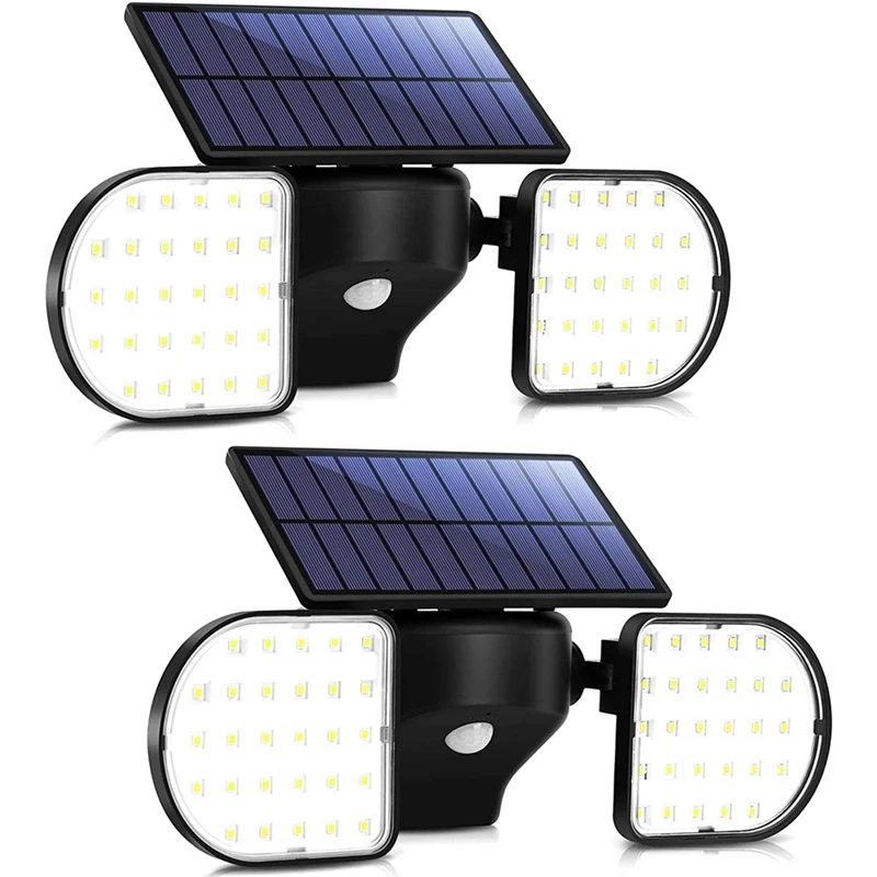 Solar Lights Outdoor Solar Security Light Motion Sensor Waterproof Double Heads Adjustable Wall Light For Yard Garden
Solar Lights Outdoor Solar Security Light Motion Sensor Waterproof Double Heads Adjustable Wall Light For Yard Garden