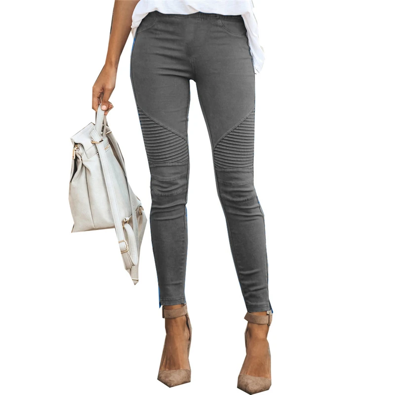 Fashion Stretch Cotton Skinny Jeans Women Pleated Vintage Pencil Pants Locomotive High Waist Push Up Trousers Mujer
Fashion Stretch Cotton Skinny Jeans Women Pleated Vintage Pencil Pants Locomotive High Waist Push Up Trousers Mujer