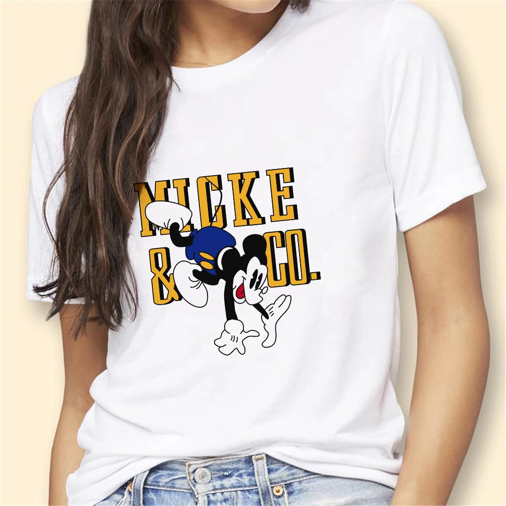 Mickey Mouse T Shirt Summer Short Sleev Casual Cute Cartoon Tshirts Girl Lady 90S Harajuku Streetwear Female Clothes Tops
Mickey Mouse T Shirt Summer Short Sleev Casual Cute Cartoon Tshirts Girl Lady 90S Harajuku Streetwear Female Clothes Tops