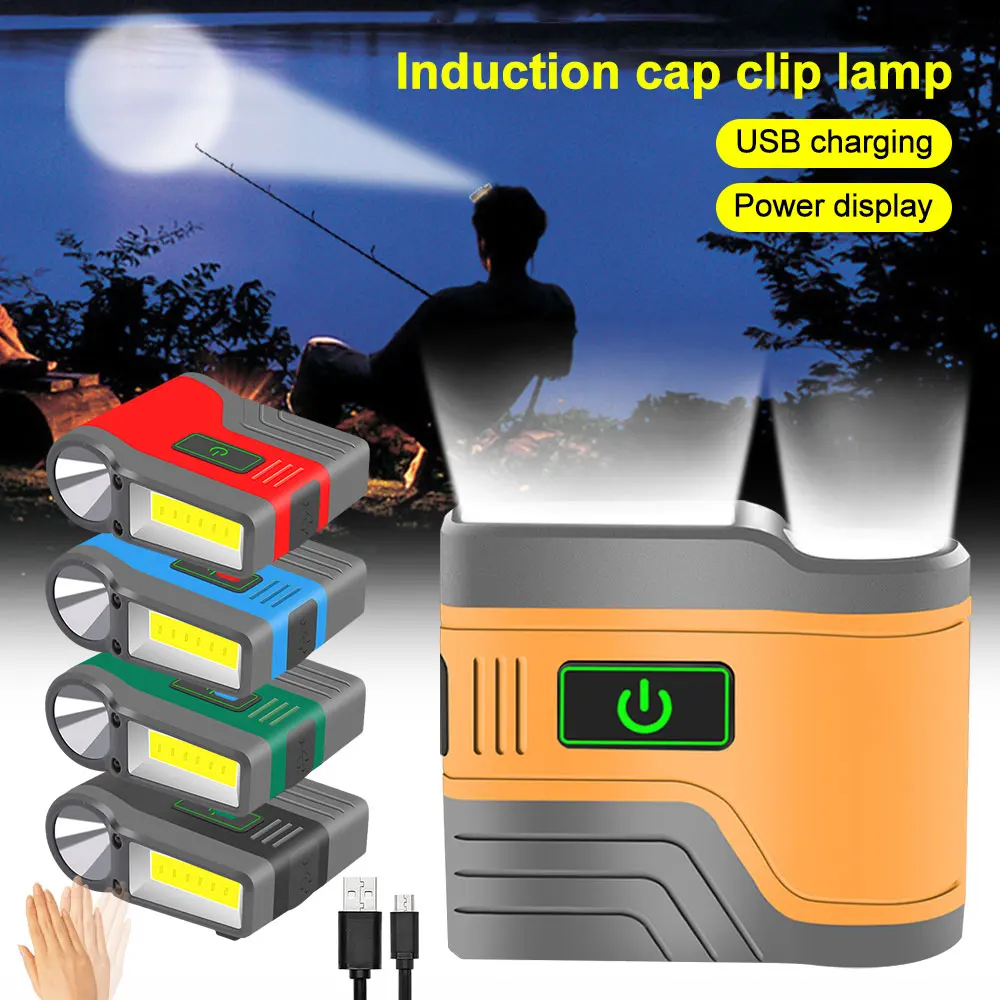 USB Charging Induction Cap Clip Light Built-in Battery COB Flood Light 3 Light Modes Headlight Camping Fishing Lamp
USB Charging Induction Cap Clip Light Built-in Battery COB Flood Light 3 Light Modes Headlight Camping Fishing Lamp