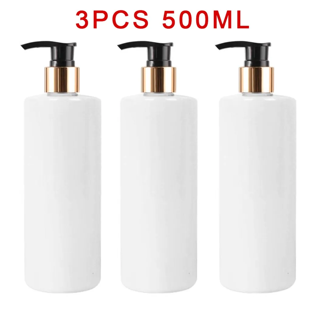 3PCS 500ml PET Empty Refillable Shampoo Lotion Bottles With Pump Dispensers Bathroom Portable Soap Dispensers Plastic Bottle
3PCS 500ml PET Empty Refillable Shampoo Lotion Bottles With Pump Dispensers Bathroom Portable Soap Dispensers Plastic Bottle