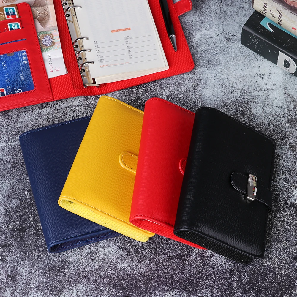 A6 A7 6 Ring Binder PU Clip-on Notebook Leather Loose Leaf Notebook Cover Agenda Planner Organizer School Office Supplies
A6 A7 6 Ring Binder PU Clip-on Notebook Leather Loose Leaf Notebook Cover Agenda Planner Organizer School Office Supplies
