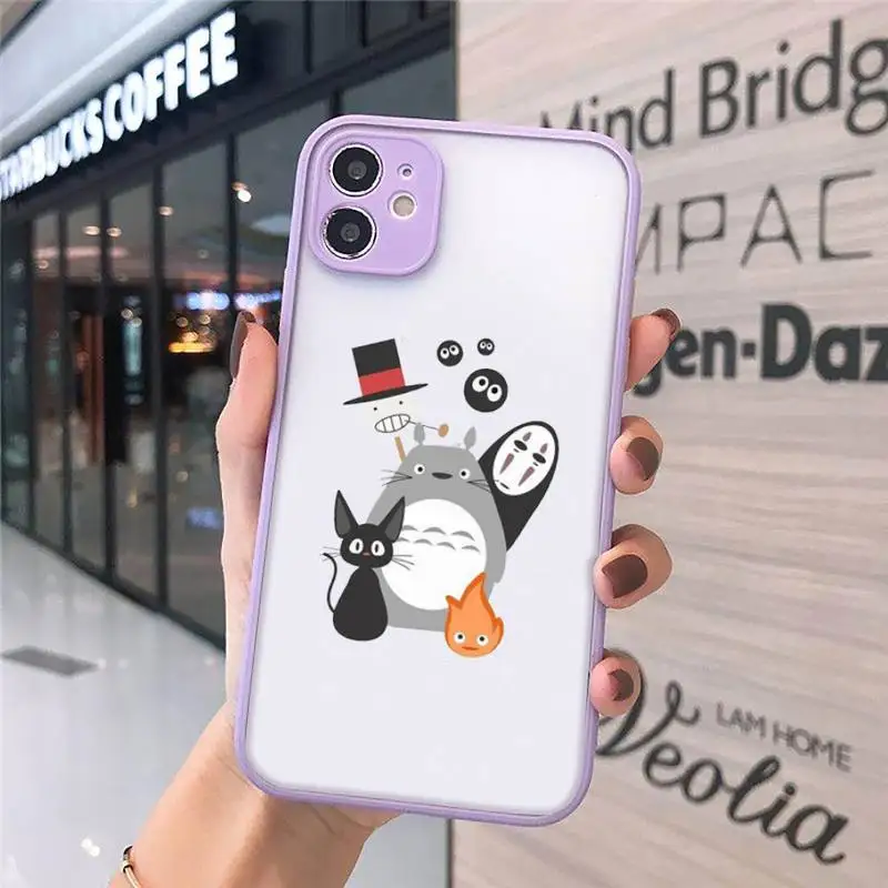 Cartoon Ghibli Miyazaki Totoro Phone Case Matte Transparent for iPhone 7 8 11 12 s mini pro X XS XR MAX Plus cover funda
Cartoon Ghibli Miyazaki Totoro Phone Case Matte Transparent for iPhone 7 8 11 12 s mini pro X XS XR MAX Plus cover funda