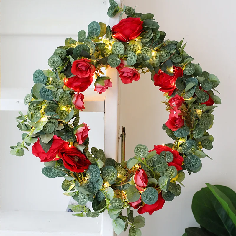 LED Christmas Lamp Room Christmas Hanging Circle Garland Lights Wedding Festival Rose Lights Colorful Lights Street Garland
LED Christmas Lamp Room Christmas Hanging Circle Garland Lights Wedding Festival Rose Lights Colorful Lights Street Garland