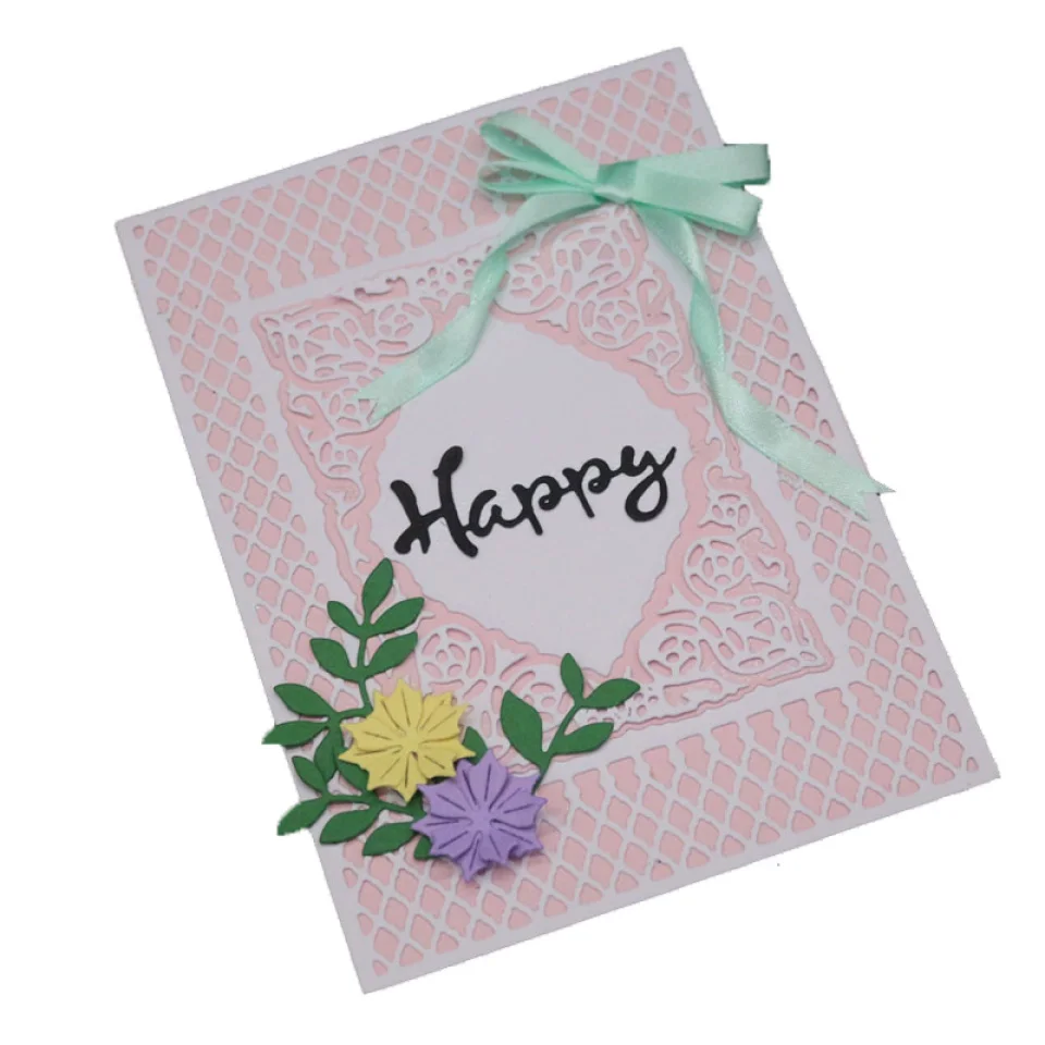Lattice Flower Craft Metal Cutting Dies Rectangular Frame Stencil Scrapbooking Album DIY Paper Card Craft Embossing Die Cuts
Lattice Flower Craft Metal Cutting Dies Rectangular Frame Stencil Scrapbooking Album DIY Paper Card Craft Embossing Die Cuts