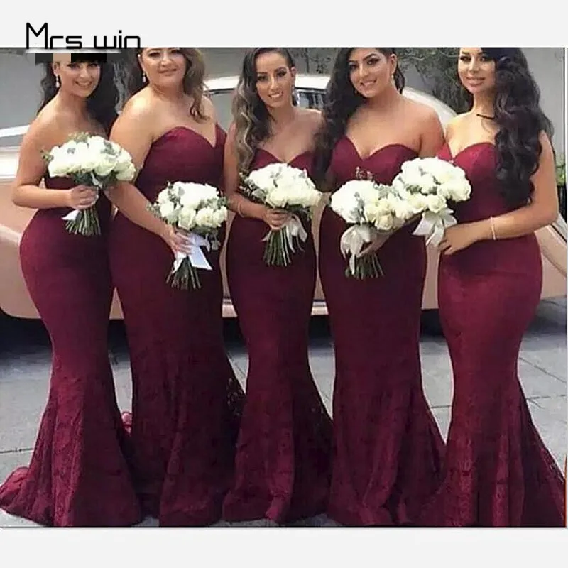 Mrs win Bridesmaid Dresses Plus Size Lace Wedding Guest Dress HR207 Elegant Sweetheart Mermaid Long Mermaid Wedding Party Dress
Mrs win Bridesmaid Dresses Plus Size Lace Wedding Guest Dress HR207 Elegant Sweetheart Mermaid Long Mermaid Wedding Party Dress