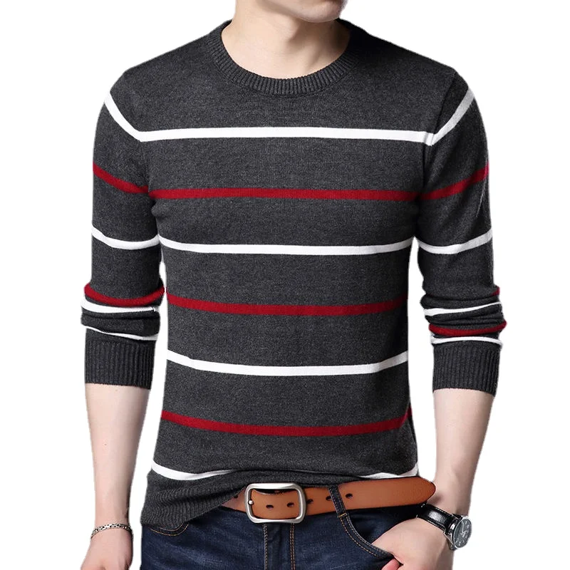 New Pullover Men Brand Clothing Autumn Winter Wool Round Collar Slim Fit Sweater Men Casual Striped Pull Jumper Men
New Pullover Men Brand Clothing Autumn Winter Wool Round Collar Slim Fit Sweater Men Casual Striped Pull Jumper Men