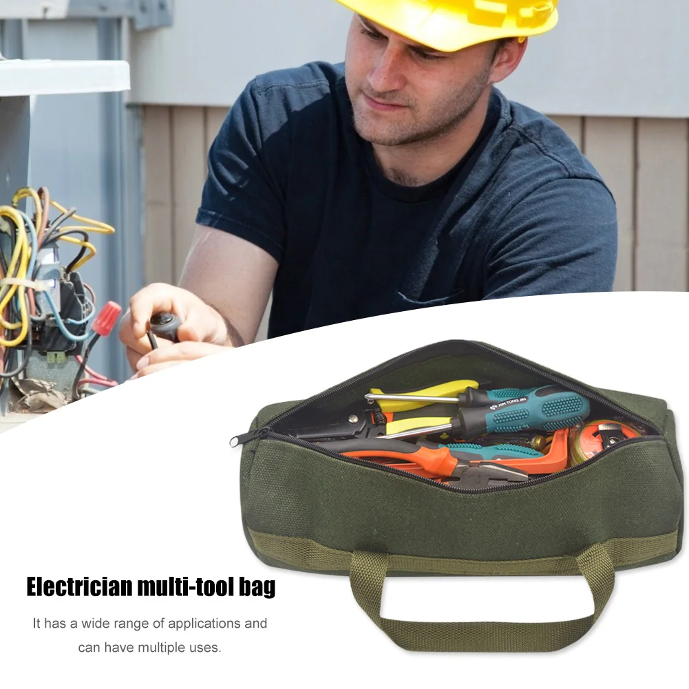 Electrical Tools Storage Organizer Bag Thicken Canvas Tool Pouch for Electrician Screwdriver Pliers Repair Hand Tools Tote Bag
Electrical Tools Storage Organizer Bag Thicken Canvas Tool Pouch for Electrician Screwdriver Pliers Repair Hand Tools Tote Bag