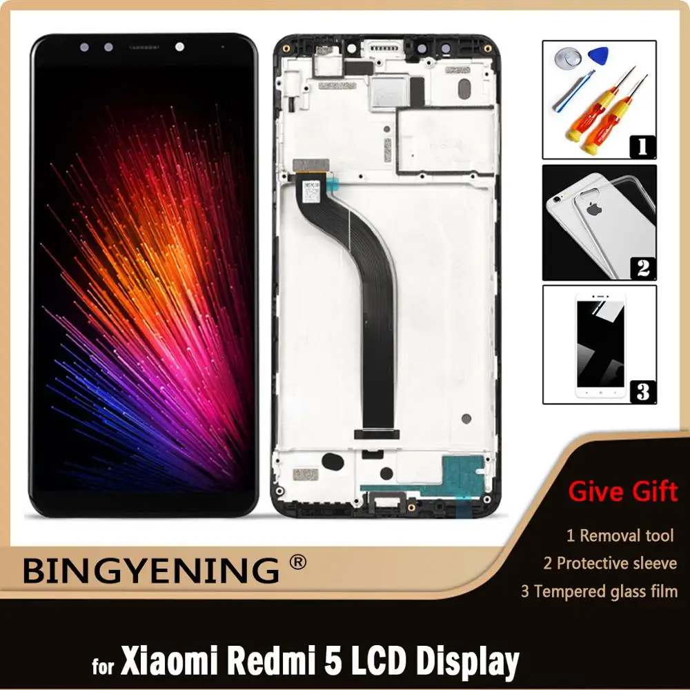 Original For Xiaomi Redmi 5 LCD Display Screen Touch Digitizer Assembly For 5.7 inch Xiaomi Redmi 5 Phone With Frame
Original For Xiaomi Redmi 5 LCD Display Screen Touch Digitizer Assembly For 5.7 inch Xiaomi Redmi 5 Phone With Frame