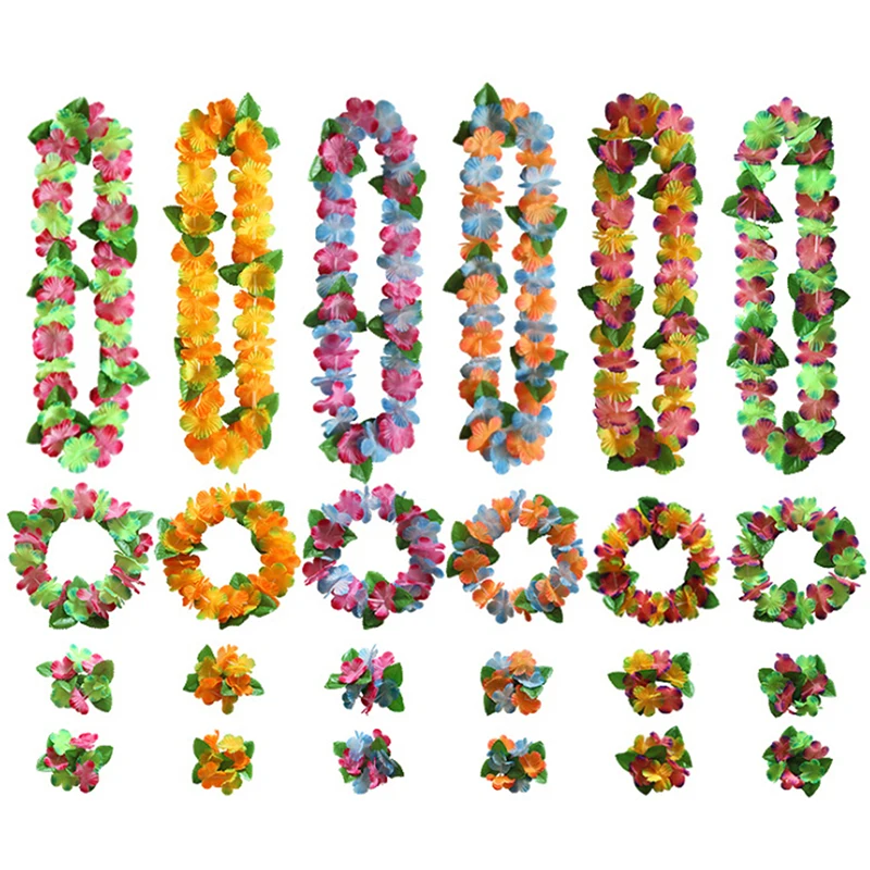 4pcs/Set Artificial Hawaiian Flower Leis Garland Necklace DIY Party Decor Fancy Dress Hawaii Beach Fun Flowers
4pcs/Set Artificial Hawaiian Flower Leis Garland Necklace DIY Party Decor Fancy Dress Hawaii Beach Fun Flowers