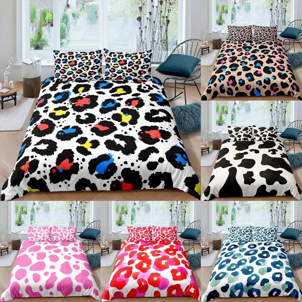 Colorful Psychedelic Leopard Duvet Cover With Pillowcase Home Bedding Sets King Queen Quilt Covers 2/3pcs For Adult Bedclothes
Colorful Psychedelic Leopard Duvet Cover With Pillowcase Home Bedding Sets King Queen Quilt Covers 2/3pcs For Adult Bedclothes