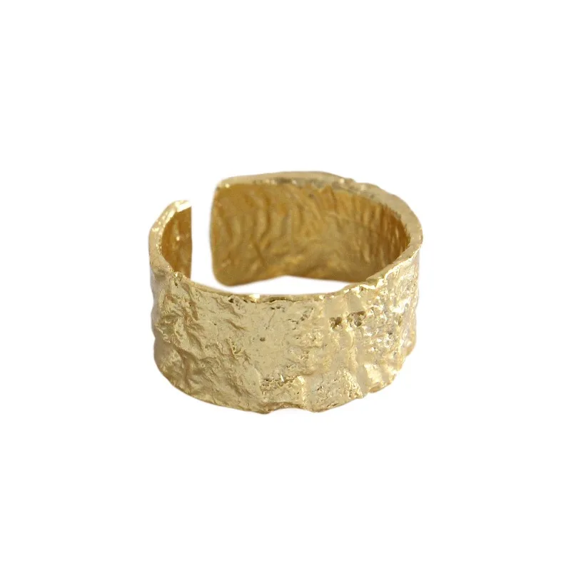 925 Sterling Silver Open Ring For Women INS Niche Irregular Wave Sand Surface Wide Noodle Original Party Birthday Gift
925 Sterling Silver Open Ring For Women INS Niche Irregular Wave Sand Surface Wide Noodle Original Party Birthday Gift