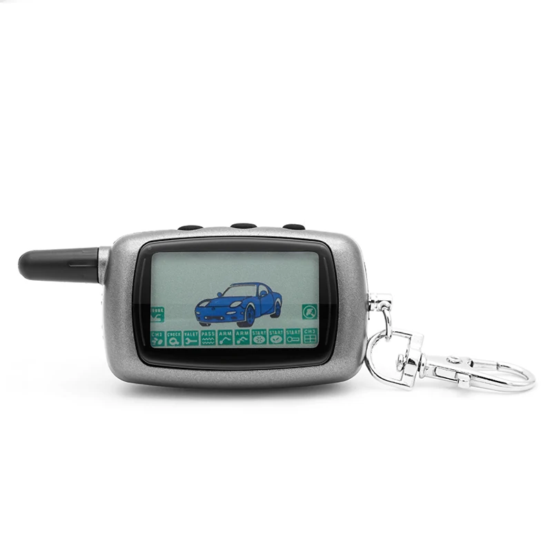 10PCS A9 2-way LCD Remote Control KeyChain For Two Way Car Alarm System Twage Starline A9 Key chain Fob
10PCS A9 2-way LCD Remote Control KeyChain For Two Way Car Alarm System Twage Starline A9 Key chain Fob