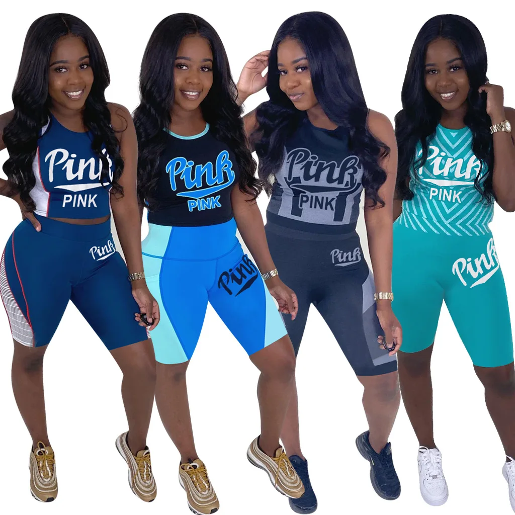 Women Plus Size Pink Letter Print 2 Piece Set Summer Tracksuit Elastic Top And Short Casual Outfit Sportswear Sweatshirt
Women Plus Size Pink Letter Print 2 Piece Set Summer Tracksuit Elastic Top And Short Casual Outfit Sportswear Sweatshirt