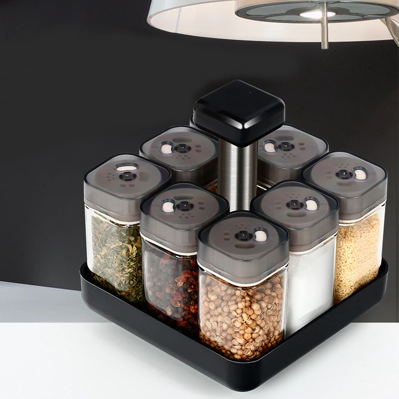 8Pcs Condiment Set Spice Jar Rack Kitchen Cruet Condiment Bottle Coffee Sugar Seal Jar Container
8Pcs Condiment Set Spice Jar Rack Kitchen Cruet Condiment Bottle Coffee Sugar Seal Jar Container