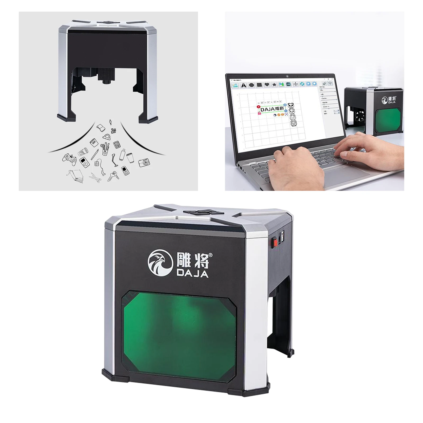 3000mW DIY Desktop Mini CNC Engraver Mini Cutter Printer Engraving Wood Cutting Machine Wood Router for Paper Plastic Kraft
3000mW DIY Desktop Mini CNC Engraver Mini Cutter Printer Engraving Wood Cutting Machine Wood Router for Paper Plastic Kraft