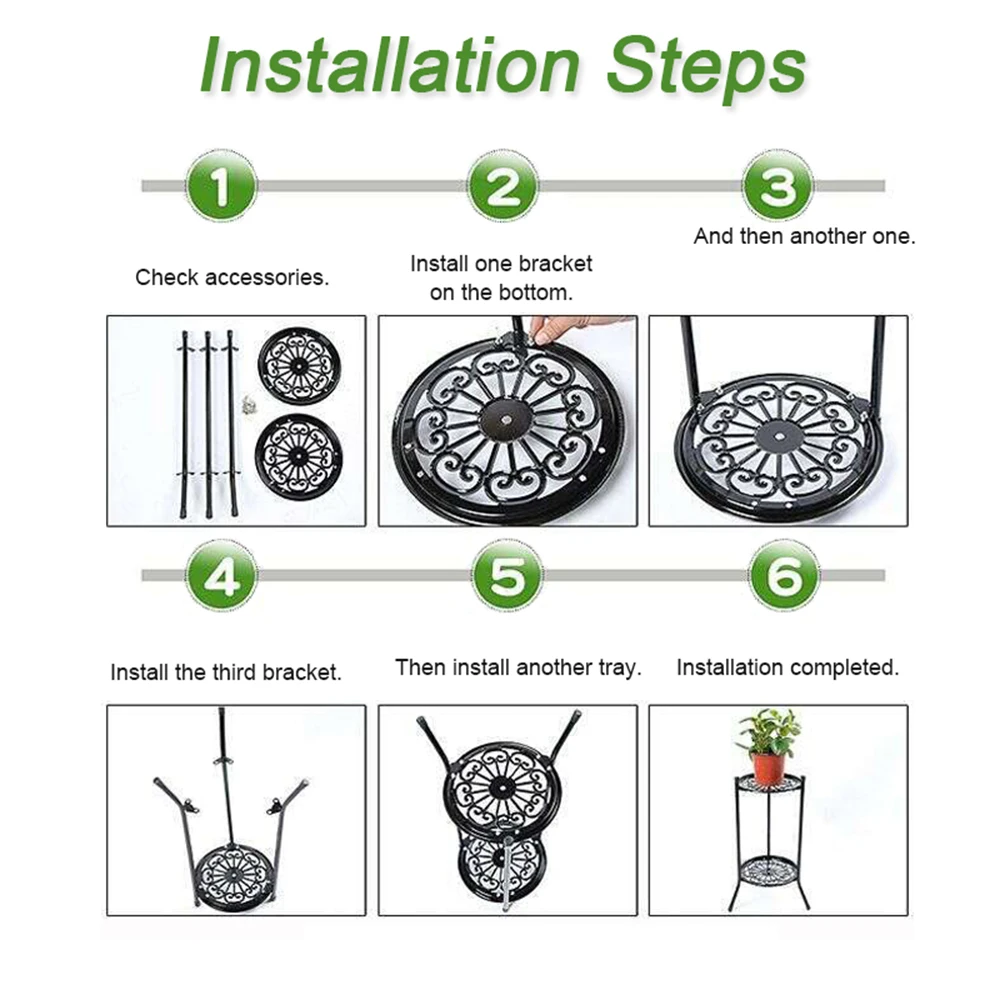 2 Holder Flower Stand Metal Plant Pot Stand Flower Display Shelf Garden Patio Home Outdoor Black Flower Tray Home Decoration
2 Holder Flower Stand Metal Plant Pot Stand Flower Display Shelf Garden Patio Home Outdoor Black Flower Tray Home Decoration