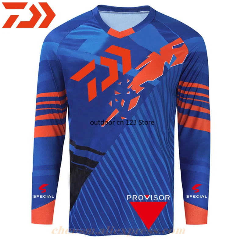 New DAIWA Fishing Clothing Summer Men Long Sleeve Outdoor Hiking Cycling Fishing Shirt Quick Dry Breathable Fishing Clothes
New DAIWA Fishing Clothing Summer Men Long Sleeve Outdoor Hiking Cycling Fishing Shirt Quick Dry Breathable Fishing Clothes