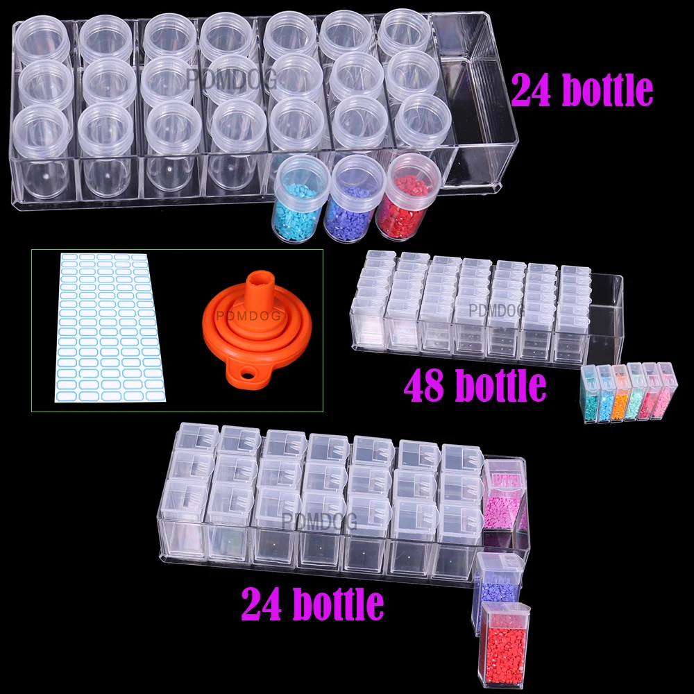48 Bottles Diamond Painting Beads Container Shelf Rack Display Stand Box Container Storage Full Square/Round Drill 266XP
48 Bottles Diamond Painting Beads Container Shelf Rack Display Stand Box Container Storage Full Square/Round Drill 266XP