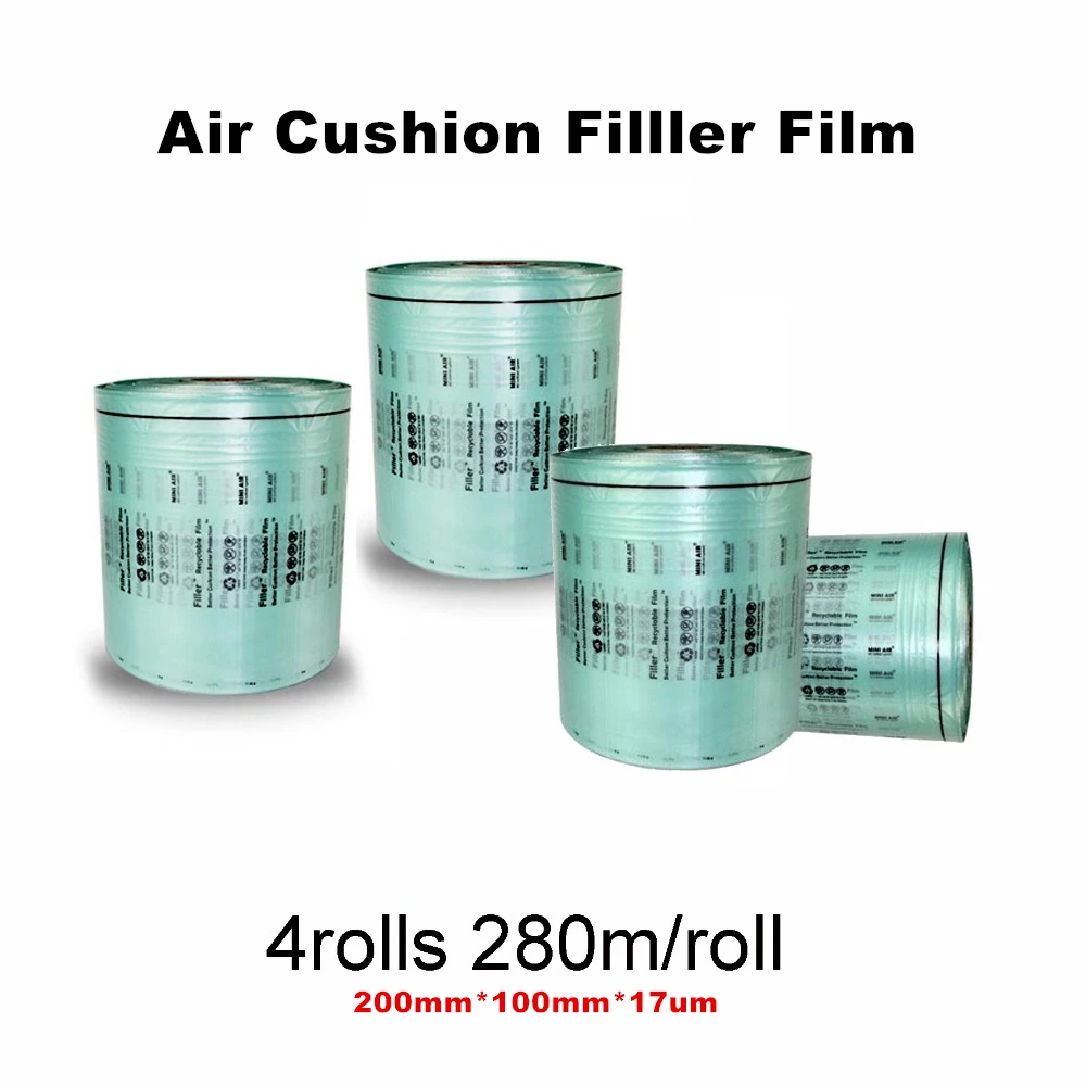 4Rolls Air Cushion Filller Film 280M/roll 200*100mm*17UM High Density PE Material Meet ROHS Air Pillows Air Dunnage Packing Film
4Rolls Air Cushion Filller Film 280M/roll 200*100mm*17UM High Density PE Material Meet ROHS Air Pillows Air Dunnage Packing Film
