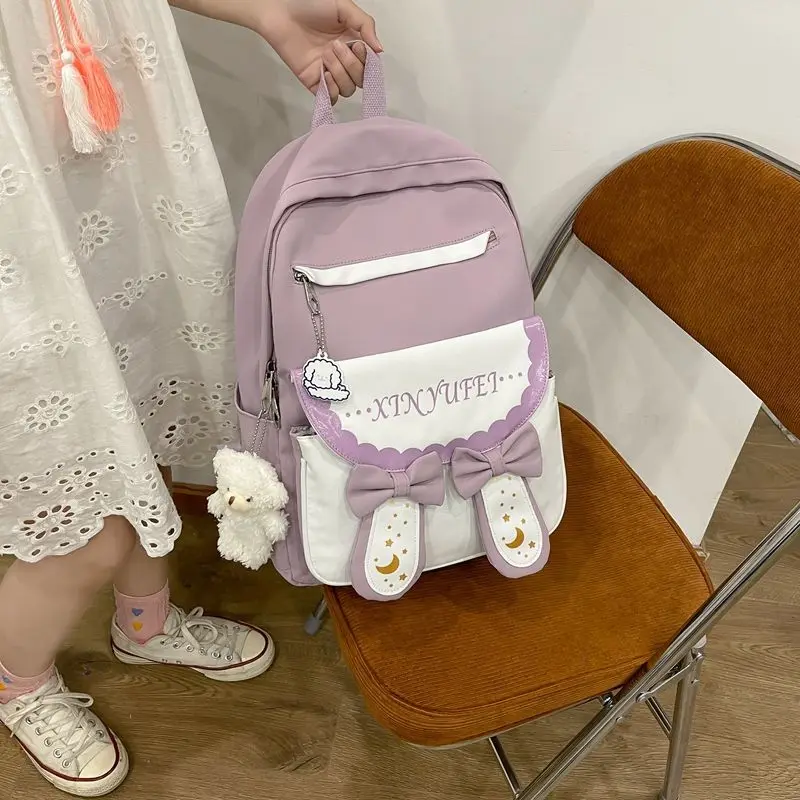 Middle Student School Bags for Teenage Girls Cute Backpack Women Nylon Bookbag Bow
Middle Student School Bags for Teenage Girls Cute Backpack Women Nylon Bookbag Bow