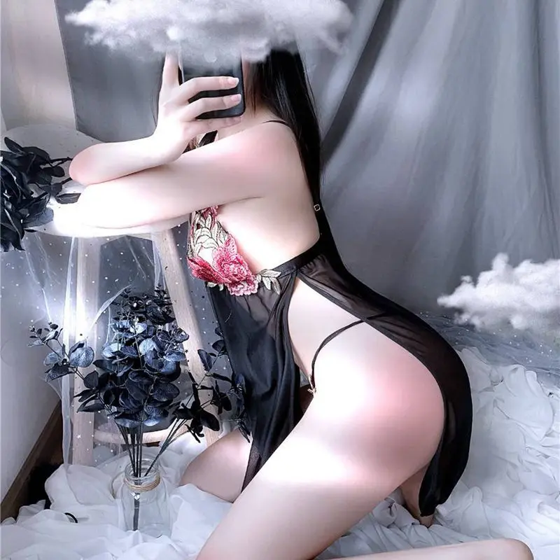 sexy nightwear Sexy nightdress Lace night shirts Deep V neck See-through Dress G-String Sleepwear lace night dress Exotic Sets
sexy nightwear Sexy nightdress Lace night shirts Deep V neck See-through Dress G-String Sleepwear lace night dress Exotic Sets