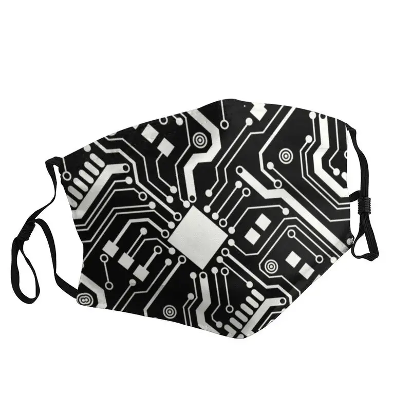 Printed Circuit Board Adjustable Face Mask Men White On Black Computer Geek Technology Mask Protection Respirator Mouth Muffle
Printed Circuit Board Adjustable Face Mask Men White On Black Computer Geek Technology Mask Protection Respirator Mouth Muffle