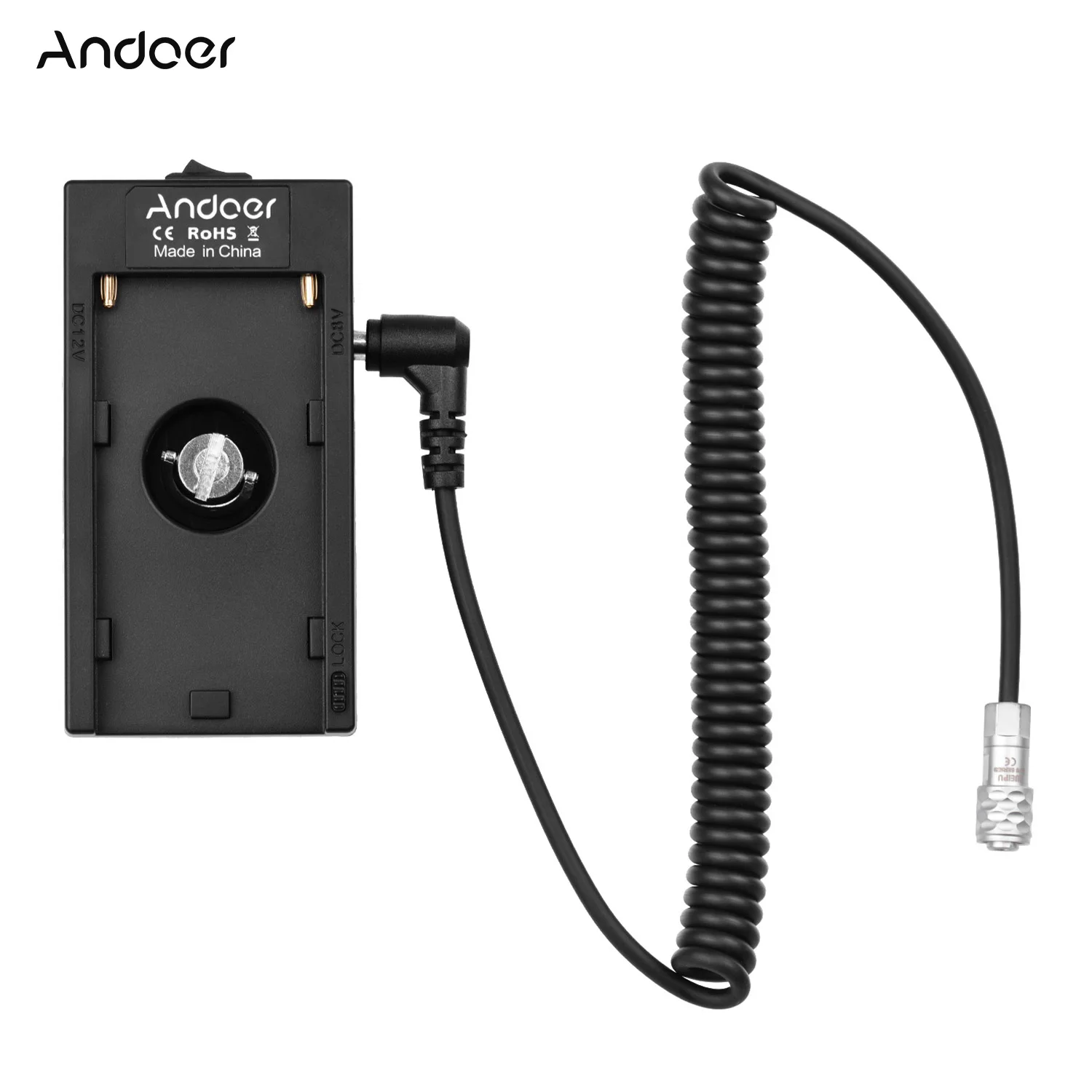 Andoer NP-F970 F750 Battery Plate Holder Adapter + for BMPCC Power Adapter Cable Compatible with for BMPCC 4K/ 6K Cameras
Andoer NP-F970 F750 Battery Plate Holder Adapter + for BMPCC Power Adapter Cable Compatible with for BMPCC 4K/ 6K Cameras