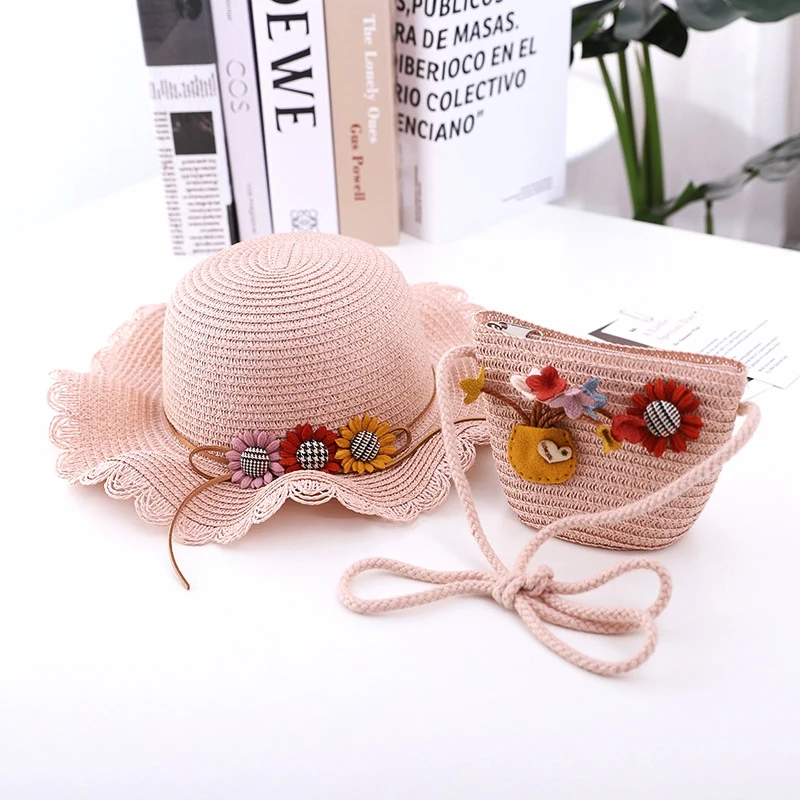 Baby Big Eaves Traveling Sun Hat + Bag Set Children's Summer Sunflower Flower Acrylic Straw Baby Hat
Baby Big Eaves Traveling Sun Hat + Bag Set Children's Summer Sunflower Flower Acrylic Straw Baby Hat