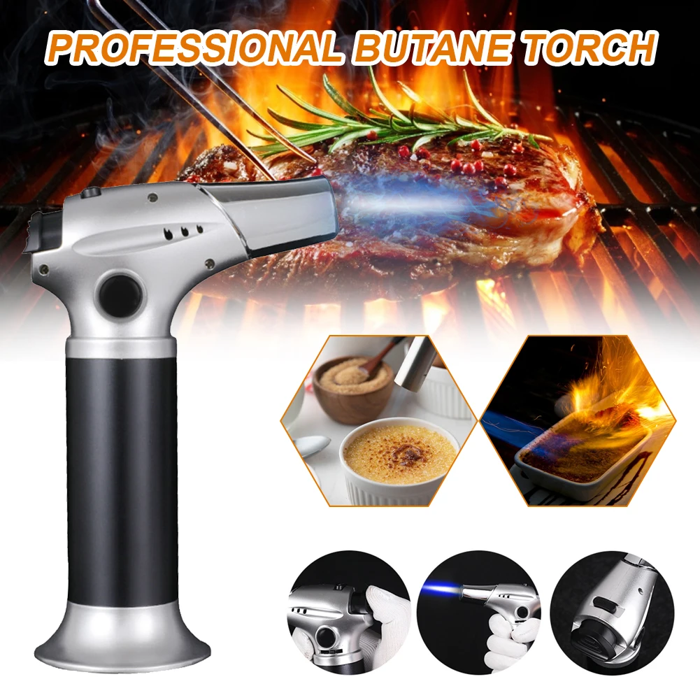 Butane Torch Kitchen Cooking Torch Easy Operation Flame Lighter for Picnic BBQ Camping Kitchen Gas Burner
Butane Torch Kitchen Cooking Torch Easy Operation Flame Lighter for Picnic BBQ Camping Kitchen Gas Burner