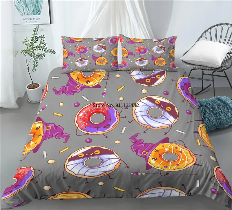 New Delicative Donut Pattern 2/3 Home Textile 3D Digital Print Down Cover Pillowcase Bedroom Decoration Bedding Set
New Delicative Donut Pattern 2/3 Home Textile 3D Digital Print Down Cover Pillowcase Bedroom Decoration Bedding Set