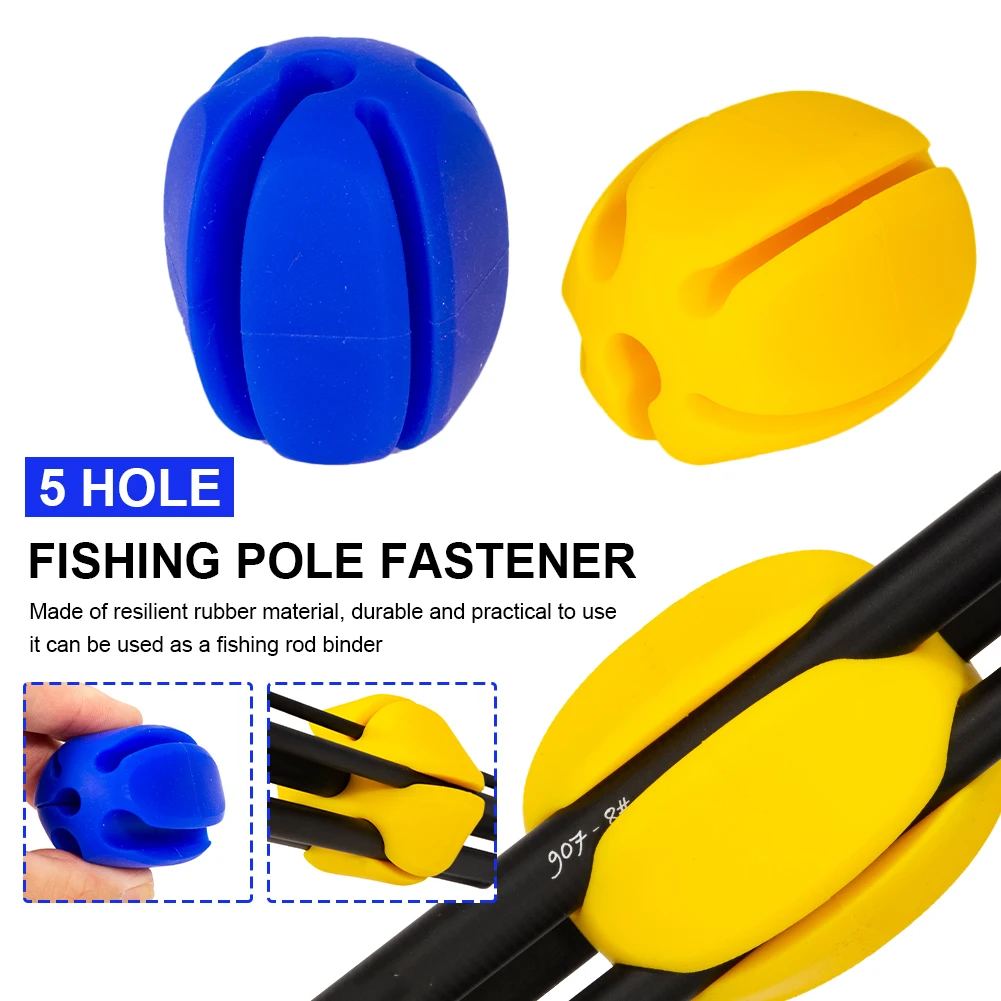 NewReusable Fishing Rod Tie Holder 5 Hole Fishing Pole FastenerBinding Elastic Rubber Fish Pole Holder Fishing Tools Accessories
NewReusable Fishing Rod Tie Holder 5 Hole Fishing Pole FastenerBinding Elastic Rubber Fish Pole Holder Fishing Tools Accessories