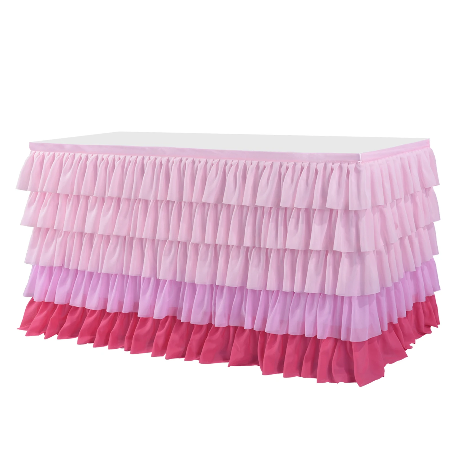 Pink Table Cloth Unique 5-layer Table Skirt Tutu Table Skirt For Wedding Party Birthday Party Decoration Universal Table Skirt
Pink Table Cloth Unique 5-layer Table Skirt Tutu Table Skirt For Wedding Party Birthday Party Decoration Universal Table Skirt