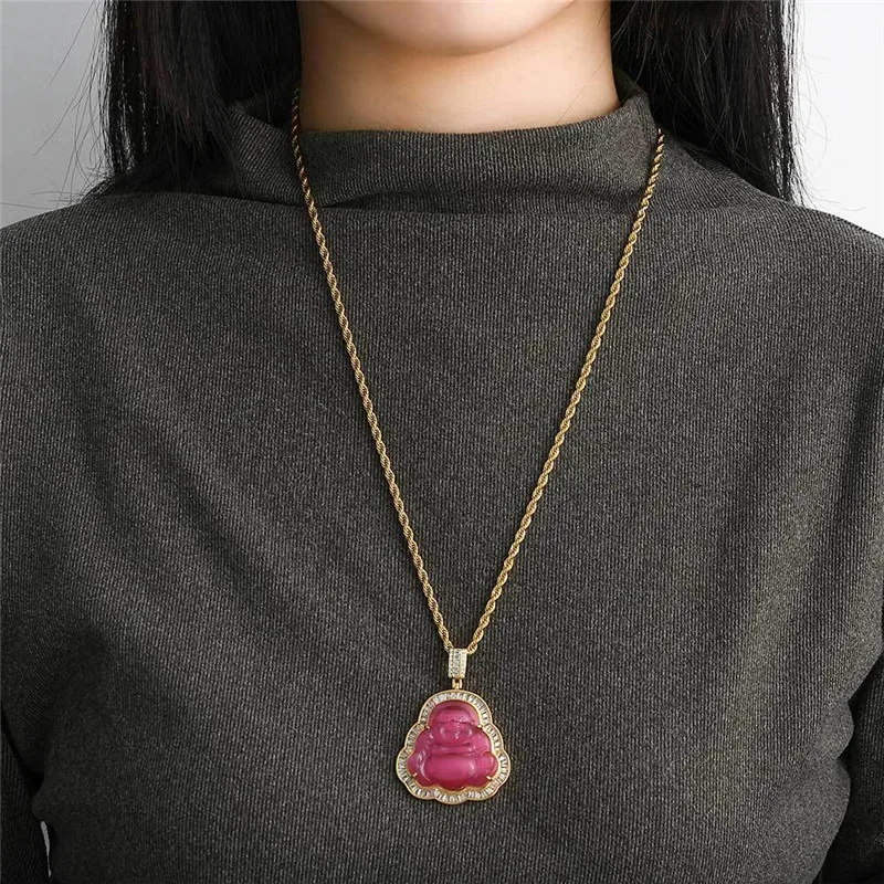 Buddha Pendant Necklaces For Women Gold Silver Color Colored Gem Necklace Fashion Jewelry New Style Drop Shipping 
Buddha Pendant Necklaces For Women Gold Silver Color Colored Gem Necklace Fashion Jewelry New Style Drop Shipping