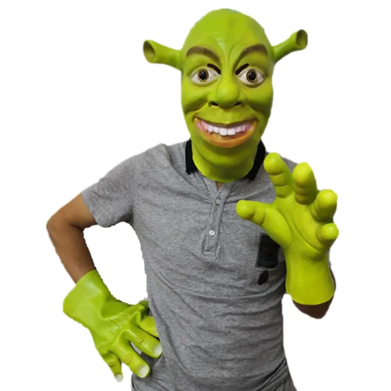 Green Shreked Latex Masks Funny Joke Glove Movie Cosplay Prop Adult Animal Mask For Halloween Party Costume Fancy Dress Ball
Green Shreked Latex Masks Funny Joke Glove Movie Cosplay Prop Adult Animal Mask For Halloween Party Costume Fancy Dress Ball