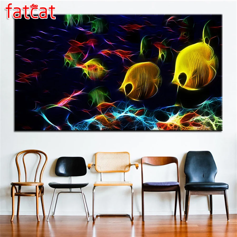 FATCAT Abstract Color fish diy Diamond Painting Full square round drill 5d Diamond Embroidery Mosaic Animals Home Decor AE1741
FATCAT Abstract Color fish diy Diamond Painting Full square round drill 5d Diamond Embroidery Mosaic Animals Home Decor AE1741