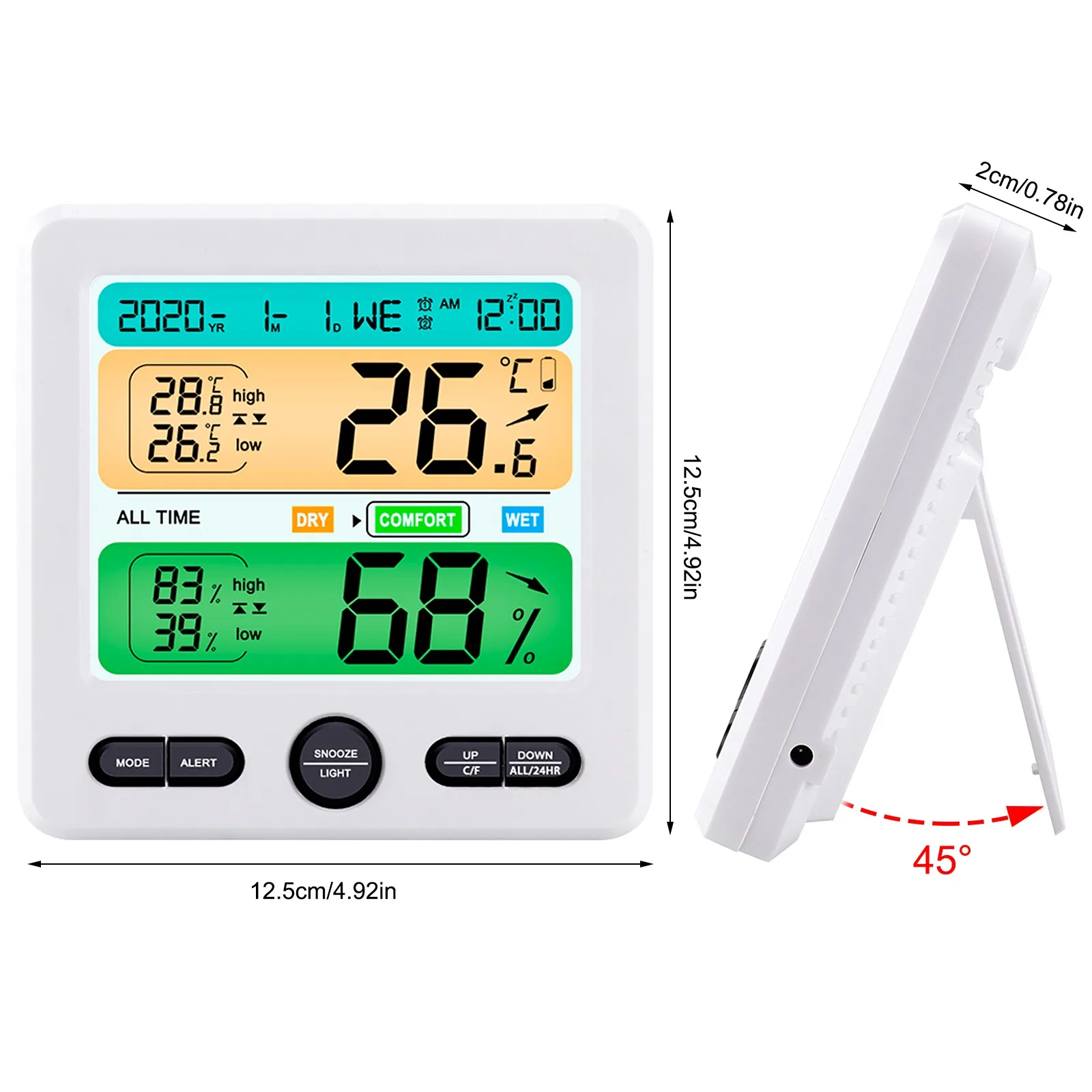 Indoor Temperature And Humidity Meter Clock
Indoor Temperature And Humidity Meter Clock