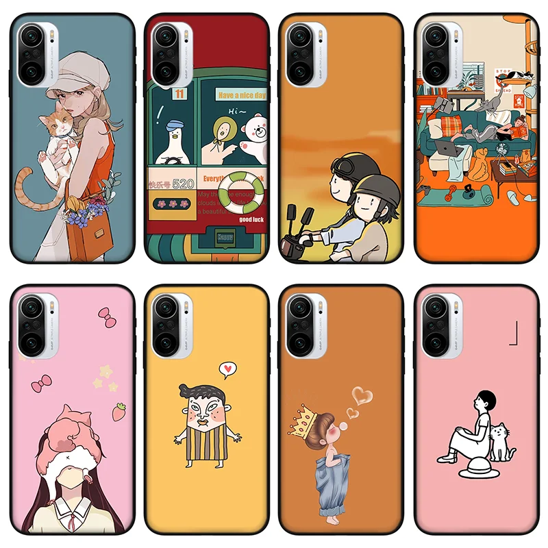 Cat and man Phone Case for Xiaomi Mi 10 11 Ultra K40 Lite Pro Silicone case for Xiaomi POCO F2 F3 M3 X2 X3
Cat and man Phone Case for Xiaomi Mi 10 11 Ultra K40 Lite Pro Silicone case for Xiaomi POCO F2 F3 M3 X2 X3