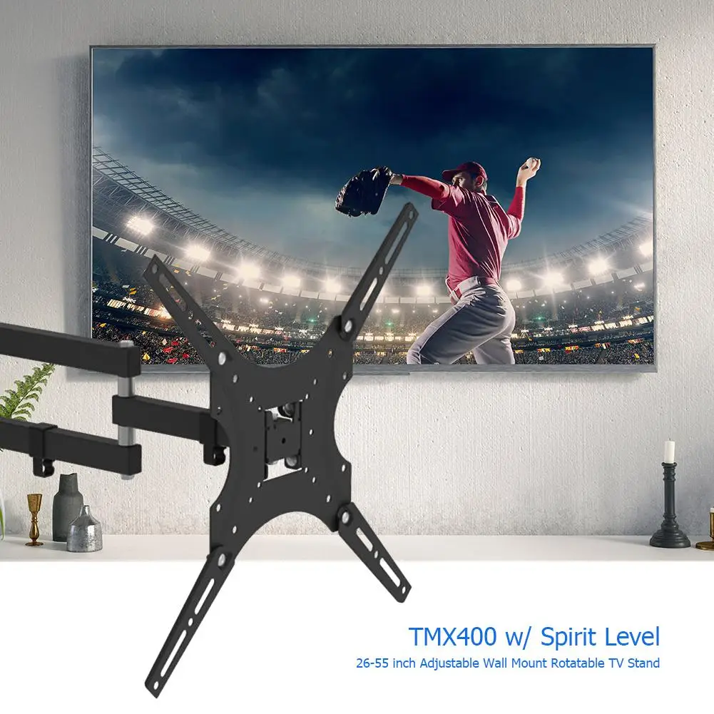 26-55 inch Adjustable Wall Mount Bracket Rotatable TV Stand Spirit Level Full Motion LCD LED TV Wall Mount Retractable TV Rack
26-55 inch Adjustable Wall Mount Bracket Rotatable TV Stand Spirit Level Full Motion LCD LED TV Wall Mount Retractable TV Rack