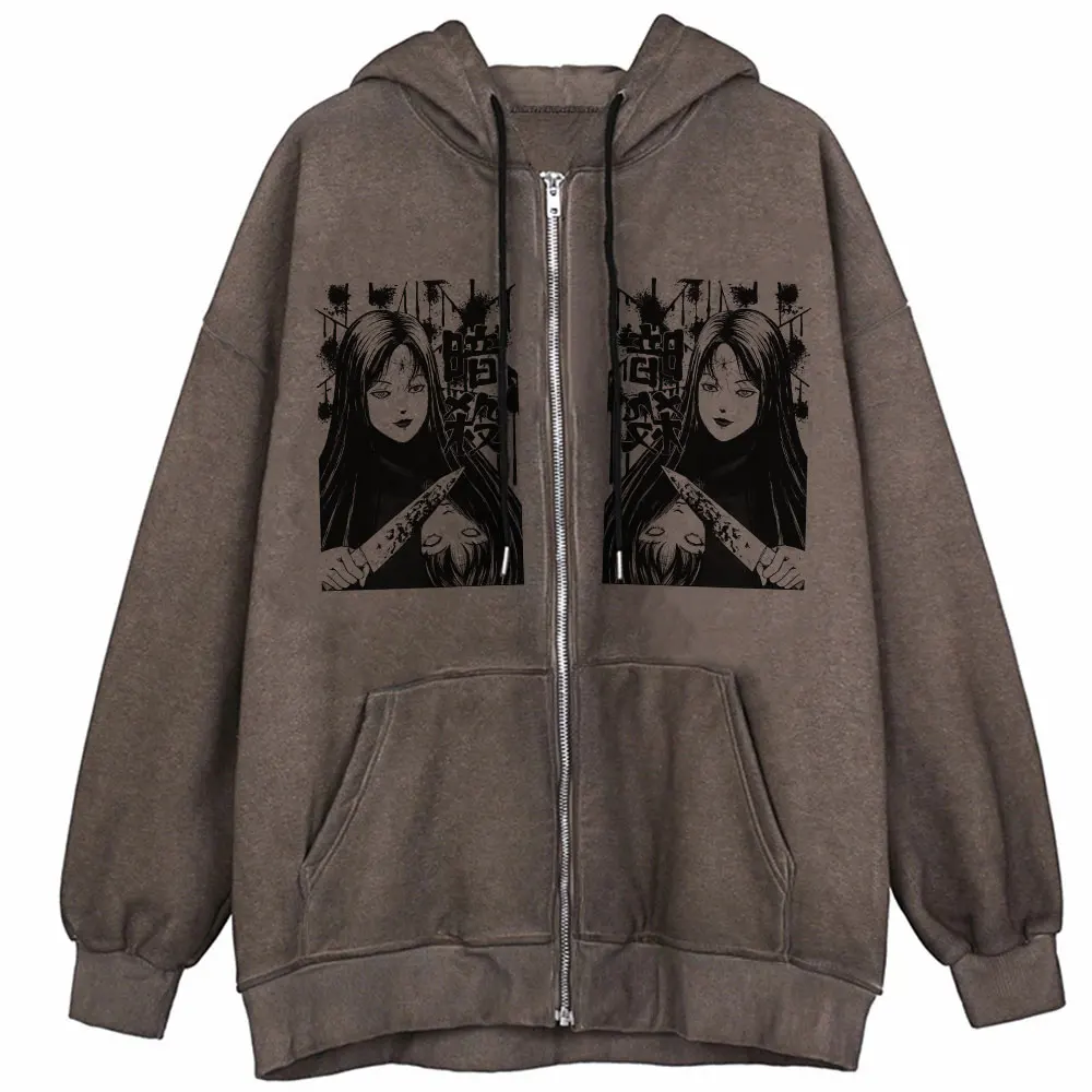 Vintage Anime Tomie Oversized Hoodies Female Zip Up Long Sleeve Women Sweatshirt Set 2021 Autumn Winter Unisex Couple Streetwear
Vintage Anime Tomie Oversized Hoodies Female Zip Up Long Sleeve Women Sweatshirt Set 2021 Autumn Winter Unisex Couple Streetwear